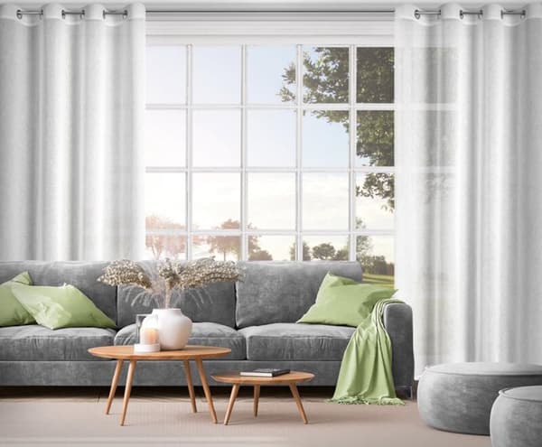 KLARGÅRET GARDIN VESTA 140 X 250 CM HVID