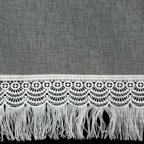VALMIS ROXANA VERHO HIHNALLA 30 X 150 CM VALKOINEN