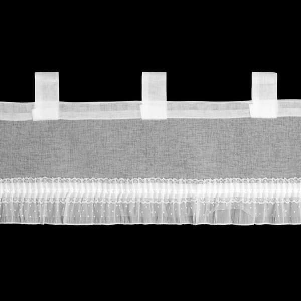 FERDIG LAVET GARTAIN MARY MED STROP 150 X 30 CM HVID
