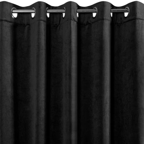KLARGÅRET GARDINVILLA 140 X 250 CM SORT