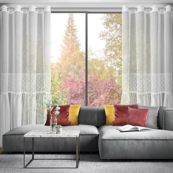 FÄRDIG GARDIN LAURI 140 X 250 CM VIT