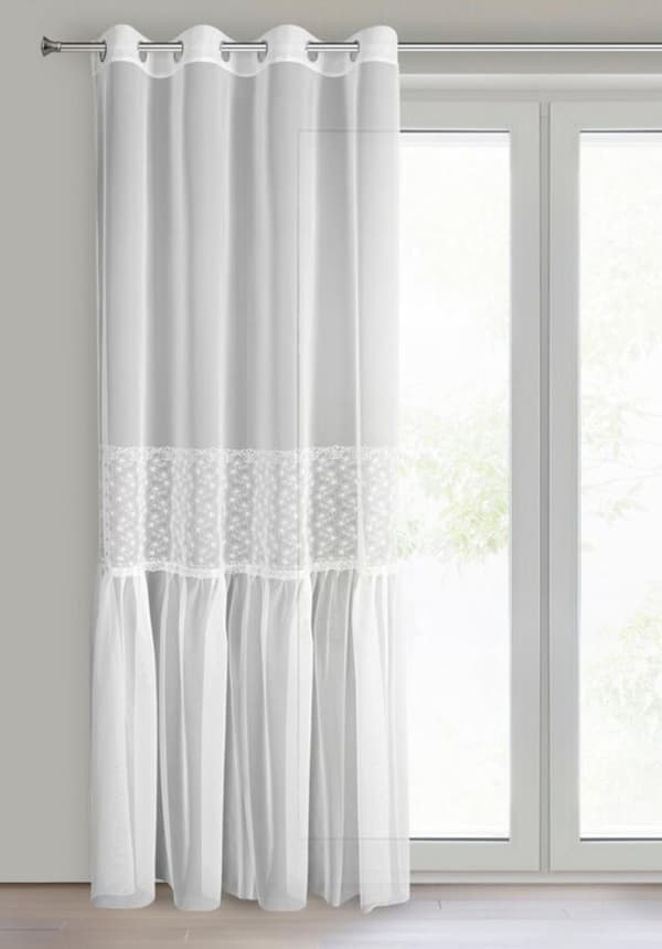 FÄRDIG GARDIN LAURI 140 X 250 CM VIT