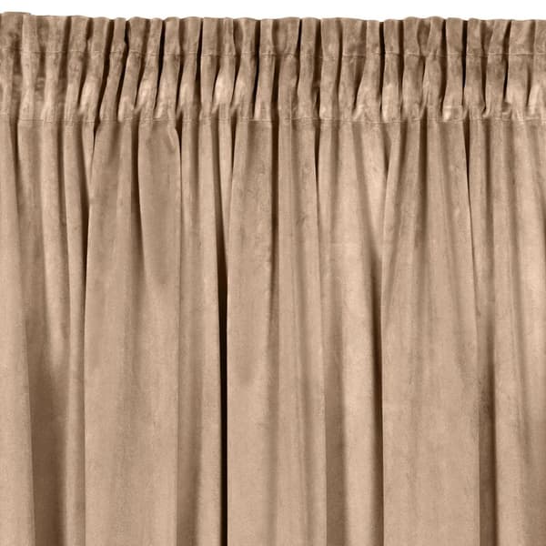 FÄRDIG GARDIN D91 ROSA PÅ TEJP 140 X 270 CM MÖRK BEIGE