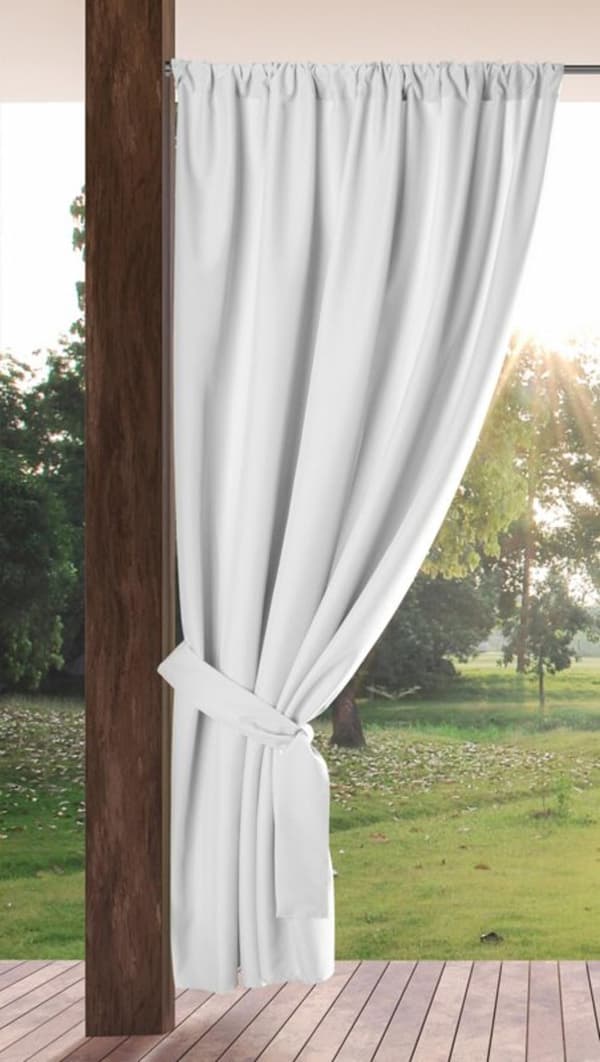 TRÄDGÅRD FÄRDIG GARDIN PÅ TEJP 155 X 200 CM VIT