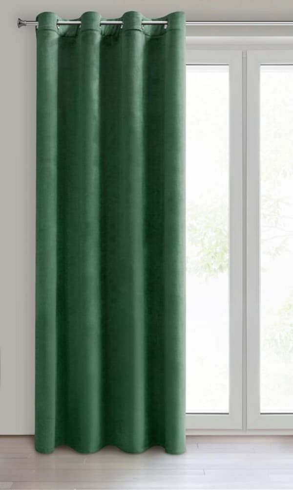 FÄRDIG Gjord gardin MELANIE 140 X 250 CM MÖRKGRÖN