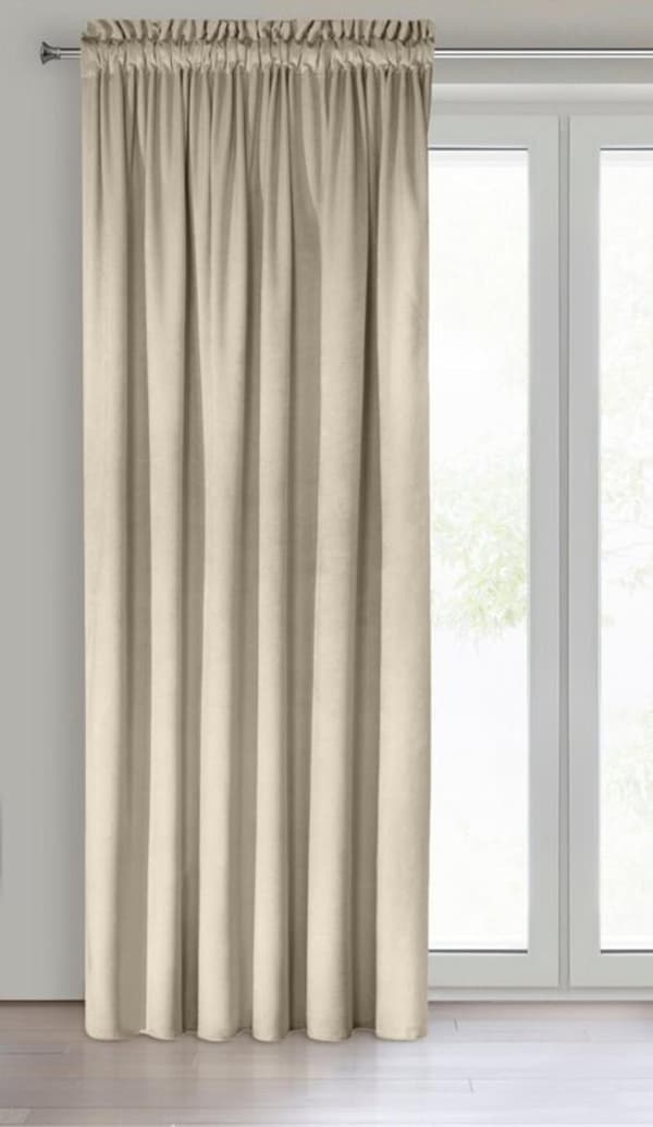 MELANIE FÄRDIG Gjord gardin PÅ TEJP 140 X 270 CM LJUSBEIGE