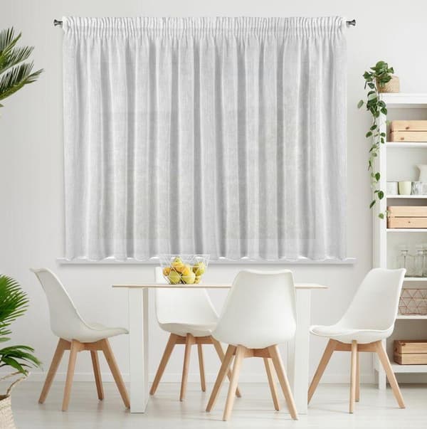 CARLA KLARGAVET GARDIN PÅ TAPE 300 X 145 CM HVID