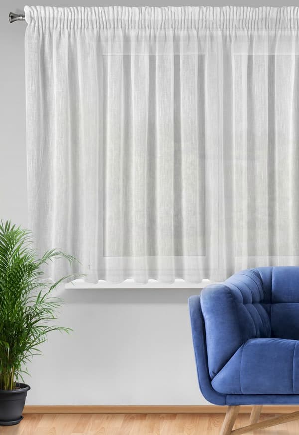 CARLA KLARGAVET GARDIN PÅ TAPE 300 X 145 CM HVID