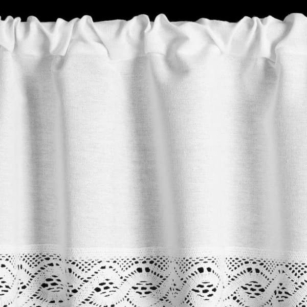 KLARGAVET VINCE-GARDIN PÅ TAPE 150 X 40 CM HVID