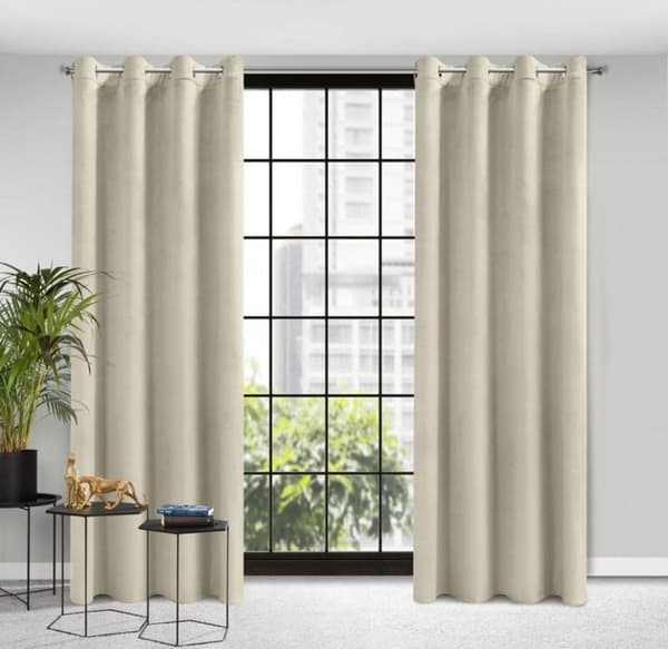 FÄRDIG GARDIN D91 ROSA 140 X 250 CM BEIGE