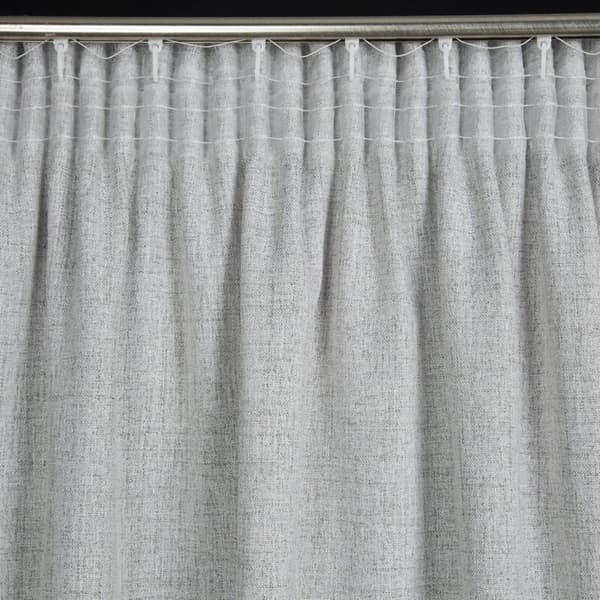 KLARGAVET GARDINBLANKA PÅ TAPE 140 X 280 CM SØLV