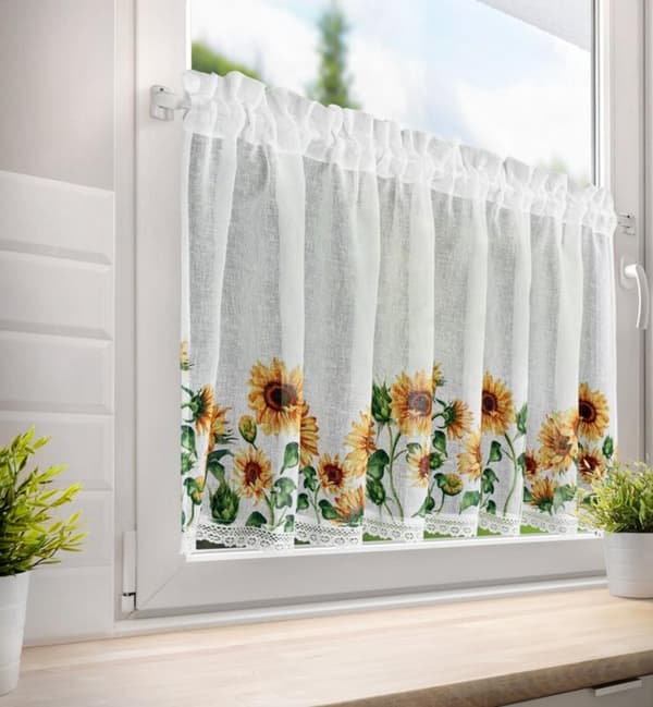 KLARGAVET HELIA GARDIN PÅ TAPE 150 X 60 CM HVID
