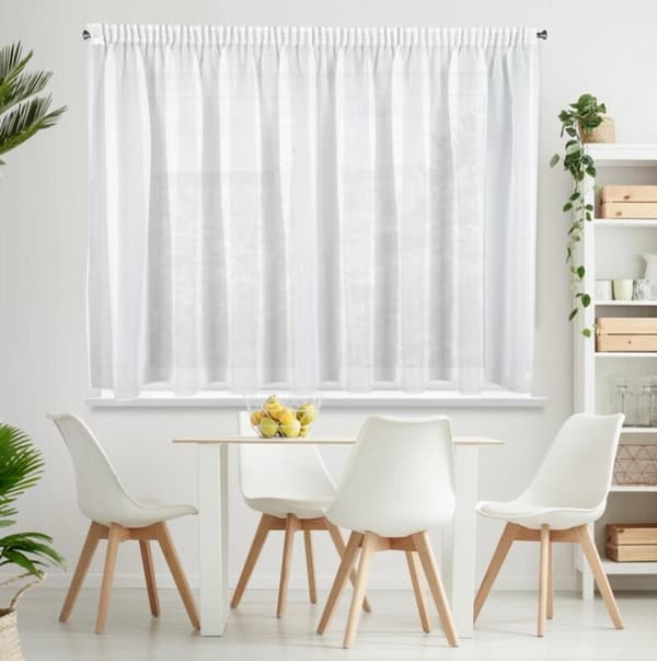 VALMIS VERHO LUCY TEIPILLÄ 300 X 160 CM VALKOINEN