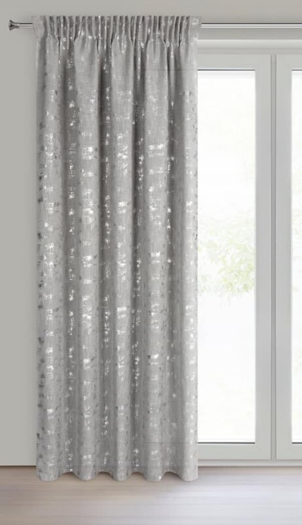 FÄRDIG INES-GARDIN PÅ TEJP 140 X 270 CM SILVER