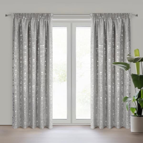 FÄRDIG INES-GARDIN PÅ TEJP 140 X 270 CM SILVER