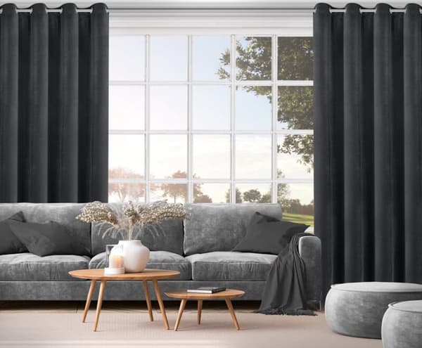 FÄRDIG GARDIN NITA 140 X 250 CM SVART