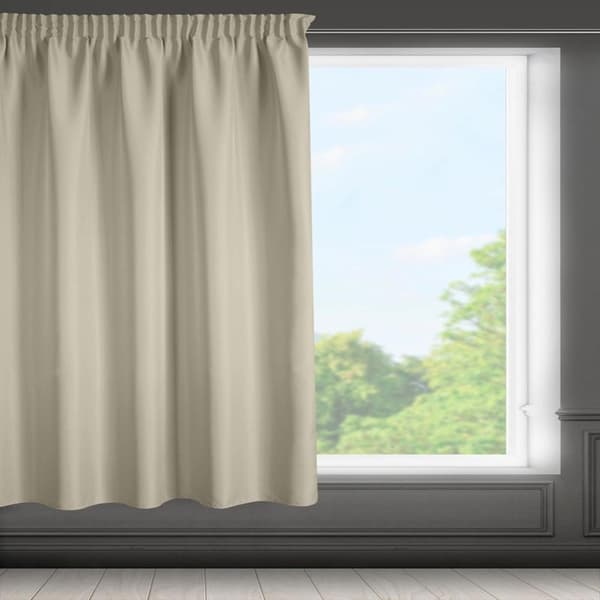 KLARGAVET GARDIN RITA PÅ TAPE 140 X 175 CM MØRK BEIGE
