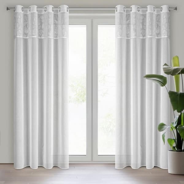 KLARGAVET GARDIN ILANA 140 X 250 CM HVID