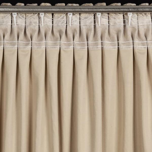 KLARGAVET GARDIN TULIA PÅ TAPE 135 X 270 CM BEIGE