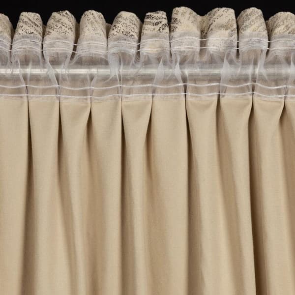 KLARGAVET GARDIN TULIA PÅ TAPE 135 X 270 CM BEIGE