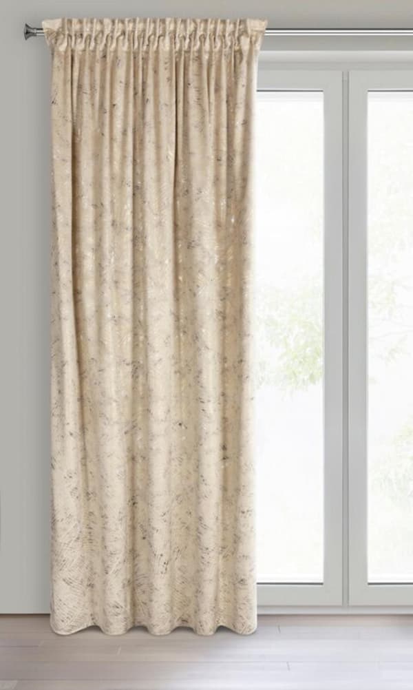 KLARGAVET GARDIN TULIA PÅ TAPE 135 X 270 CM BEIGE