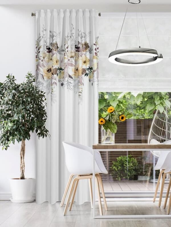 SENDI KLARGAVET GARDIN PÅ TAPE 140 X 270 CM HVID