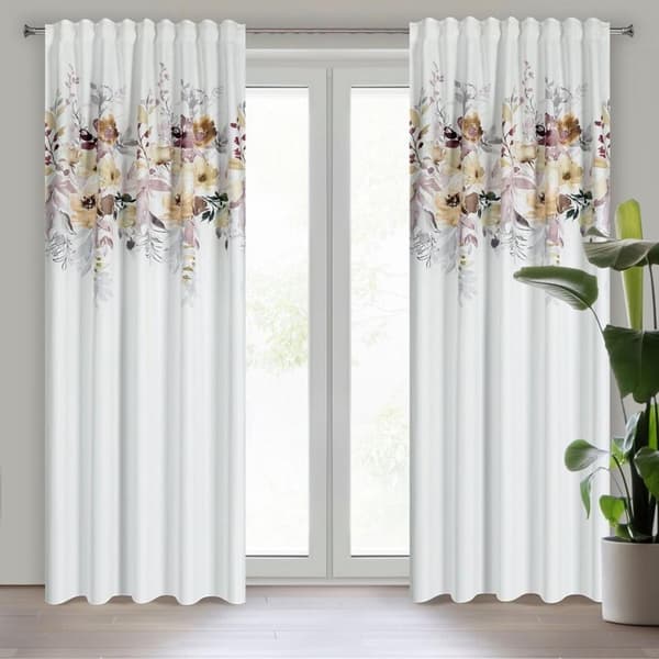 SENDI KLARGAVET GARDIN PÅ TAPE 140 X 270 CM HVID