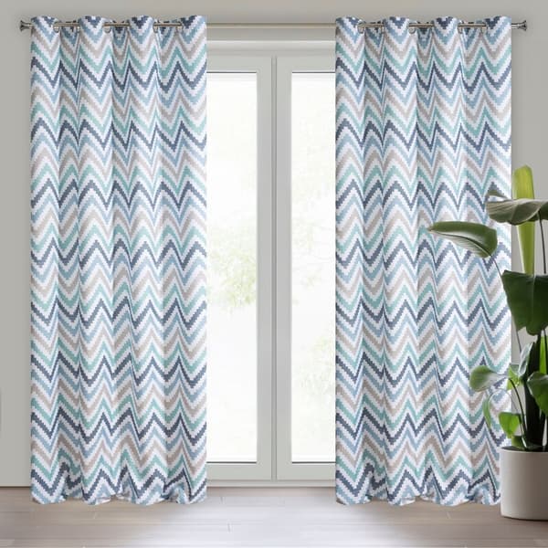 FÄRDIG GARDIN NASTIA 140 X 250 CM BLÅ