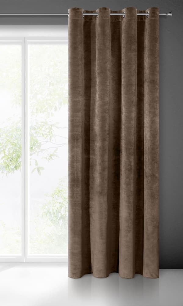 FÄRDIG GARDINVILLA 140 X 250 CM BRUNN