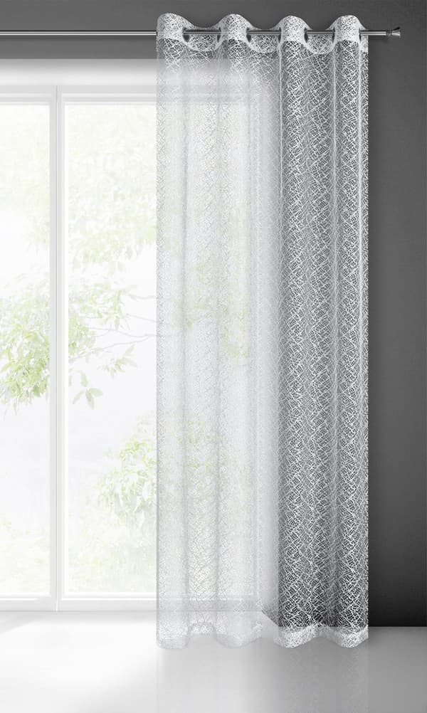 KLARGAVET GARDIN AMANDA 140 X 250 CM HVID