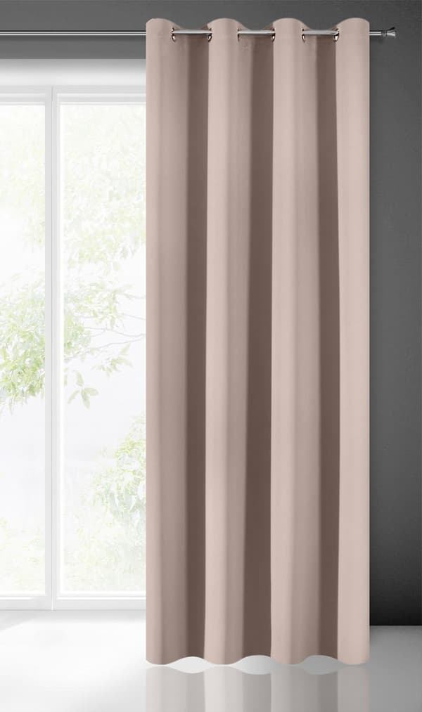 KLARGAVET GARDINER LOGAN 135 X 250 CM PULVER PINK