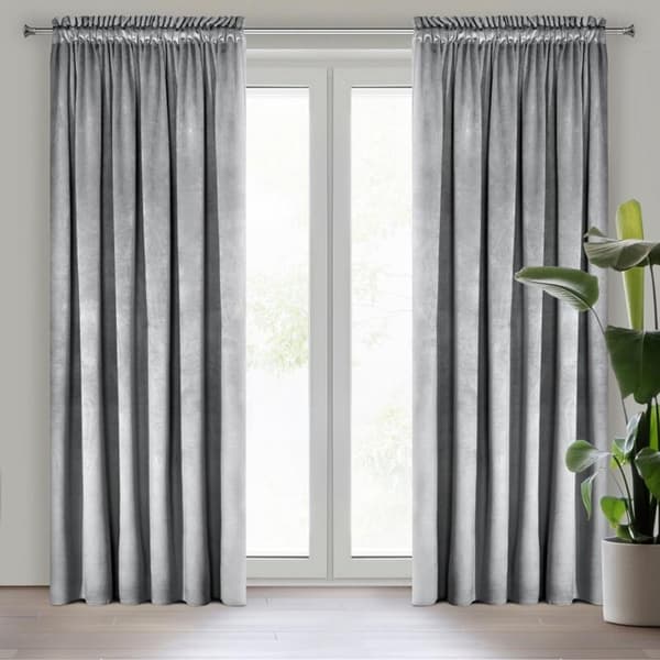 KLARGAVET GARDIN D91 DUG PÅ BÅND 140 X 270 CM SØLV