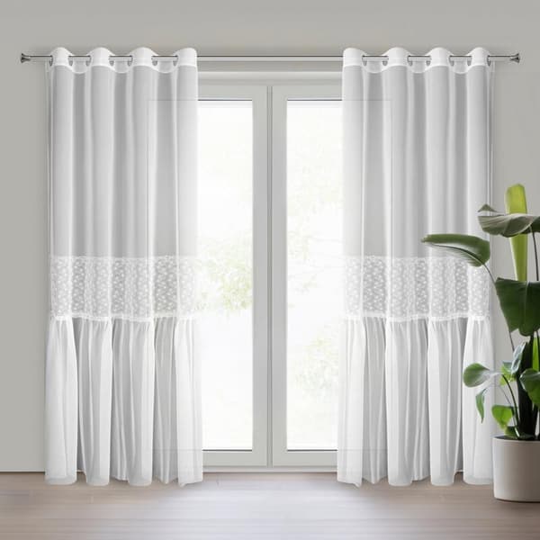 KLARGAVET GARDIN LAURI 140 X 250 CM HVID