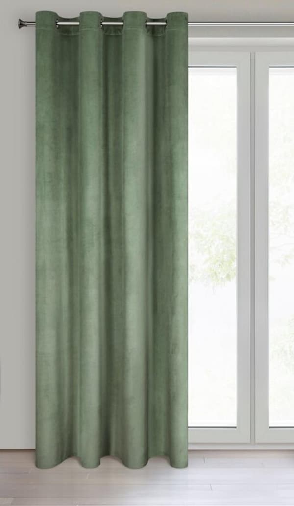 KLARGAVET GARDINER MELANIE 140 X 250 CM MØRK MYNTE