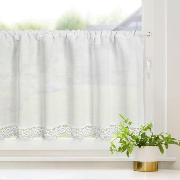 KLARGAVET CLARIE GARDIN PÅ TAPE 150 X 60 CM HVID