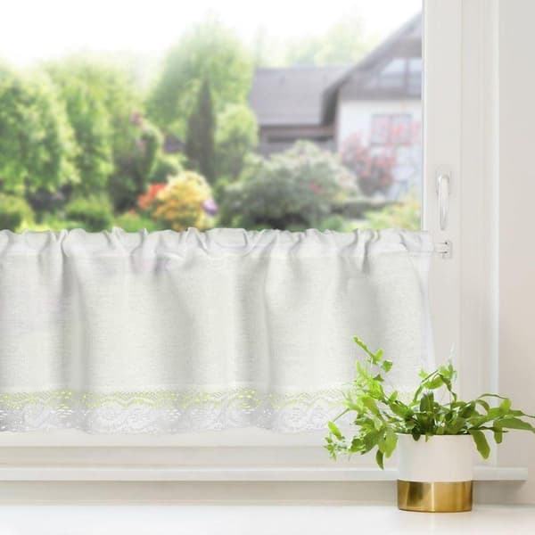 FÄRDIG VINCE-GARDIN PÅ TEJP 100 X 40 CM VIT