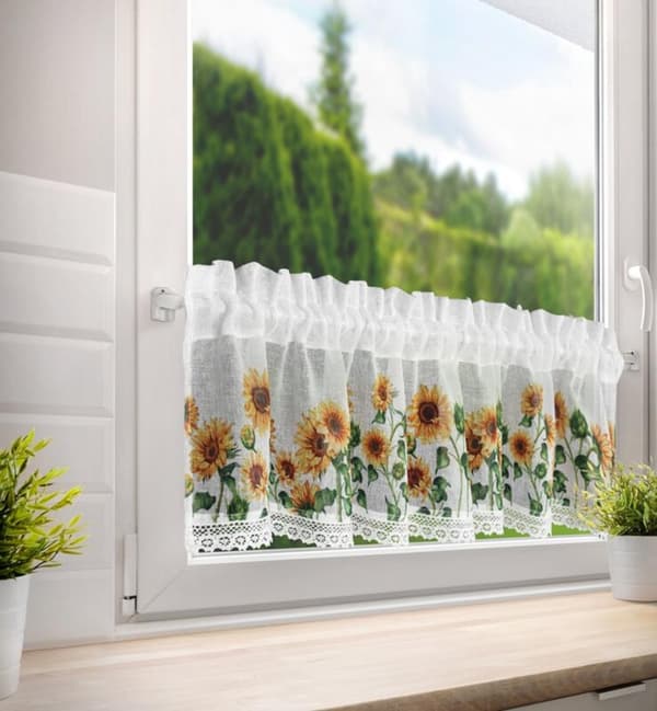 KLARGAVET HELIA GARDIN PÅ TAPE 150 X 30 CM HVID