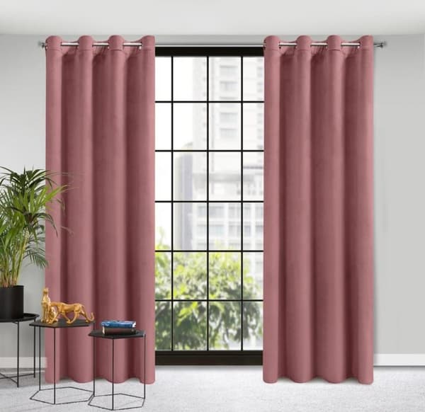 KLARGAVET GARDIN D91 ROSA 140 X 250 CM MØRK PINK