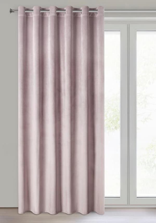 FÄRDIG Gjord gardin MELANIE 215 X 250 CM PULVERROSA