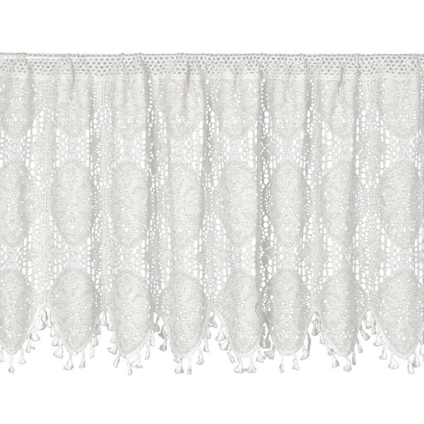 KLARGAVET MOLYGARDIN PÅ TAPE 150 X 60 CM HVID