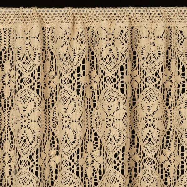 KLARGAVET MOLYGARDIN PÅ TAPE 150 X 60 CM LYS BEIGE