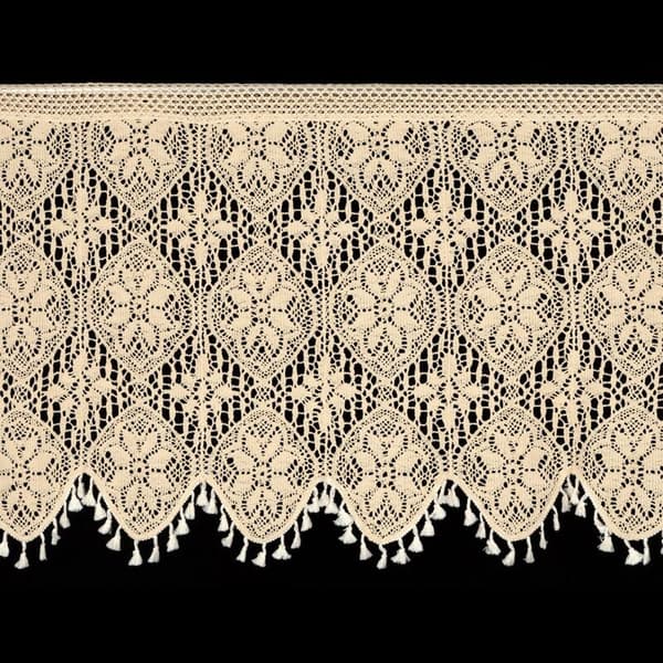 KLARGAVET MOLYGARDIN PÅ TAPE 150 X 60 CM LYS BEIGE