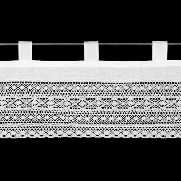 MADDELINE VALMIS VERHO HIHNALLA 150 X 35 CM VALKOINEN