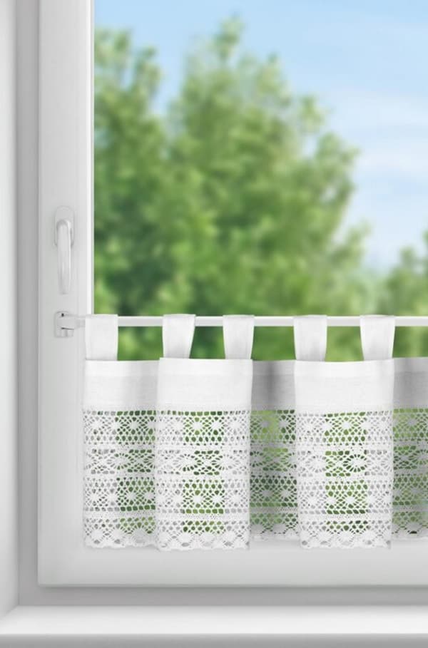 MADDELINE VALMIS VERHO HIHNALLA 150 X 35 CM VALKOINEN