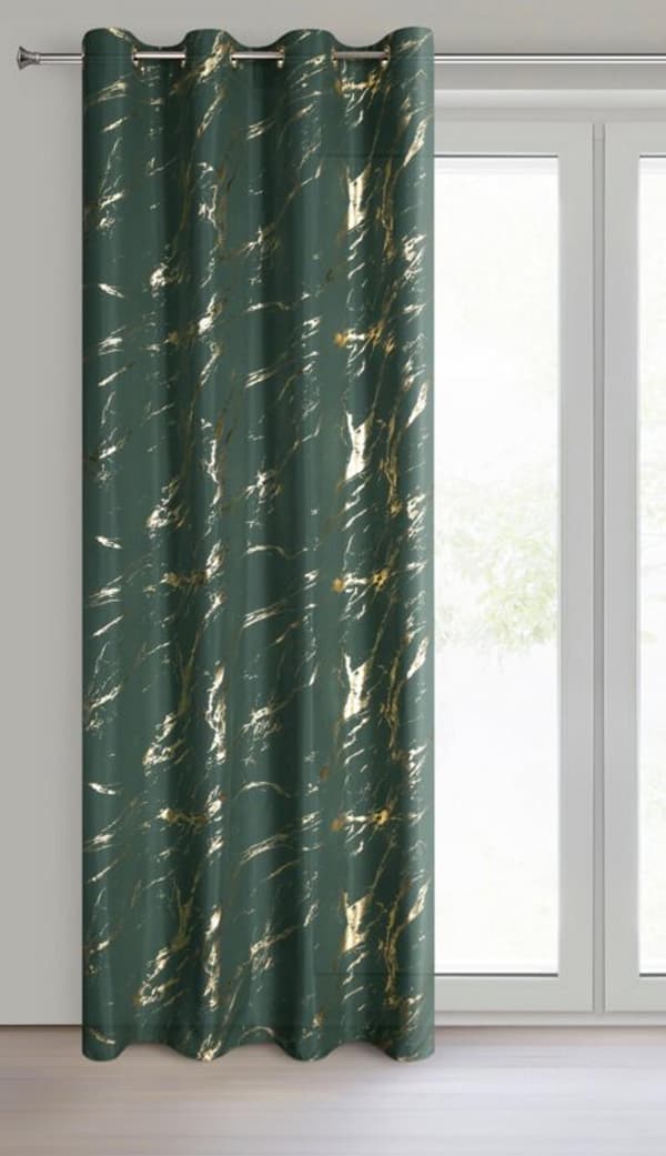 LANI KLARGAVET GARDIN 140 X 250 CM MØRKEGRØN