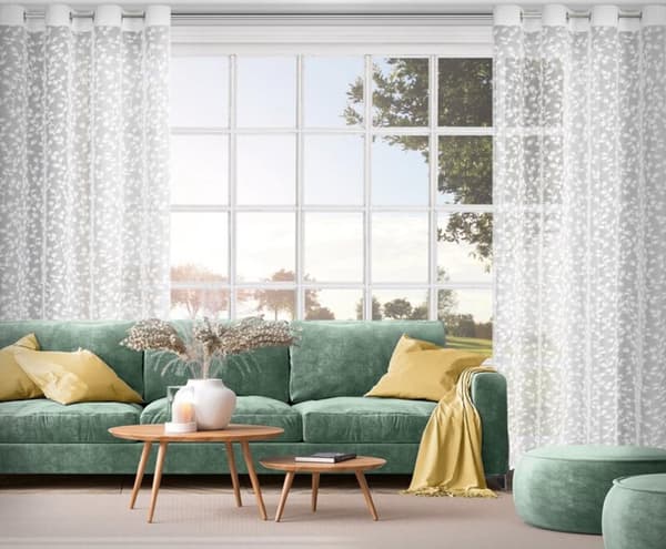 KLARGAVET GARDIN MARCIA 140 X 250 CM HVID