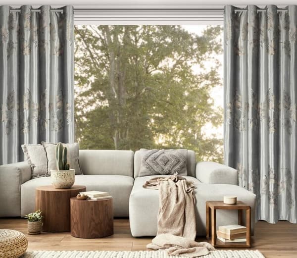 KLARGAVET GARDIN IDALIA 140 X 250 CM SØLV