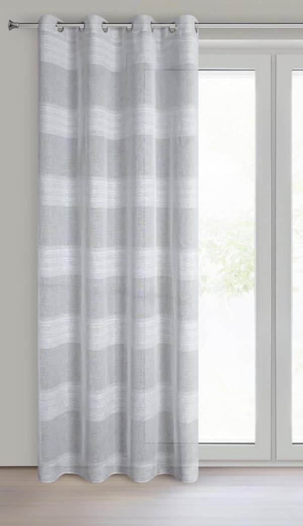 FÆRDIG AGATA GARDIN 140 X 250 CM SØLV