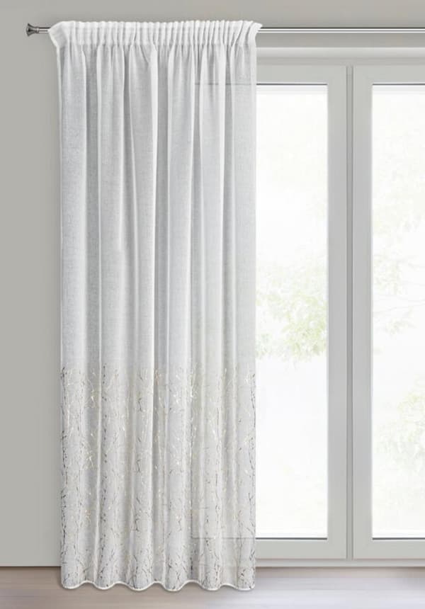 MELIA KLARGAVET GARDIN PÅ TAPE 140 X 270 CM HVID