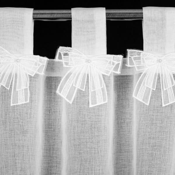 KLARGAVET ALEXANDRA GARDIN MED STROP 140 X 250 CM HVID